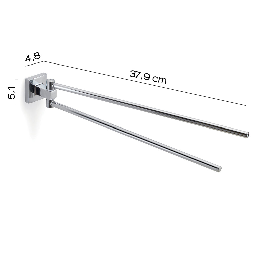 Porta asciugamani a snodo di Gedy serie Olimpo - Cromato