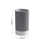 Portaspazzolini in ceramica Gedy serie New Mizar - Grigio