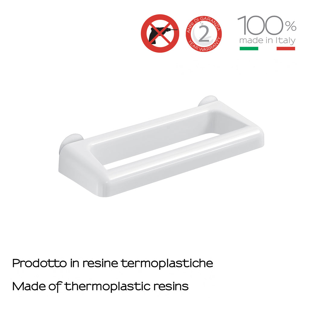 Porta asciugamani 30 cm di Gedy serie Junior - Bianco
