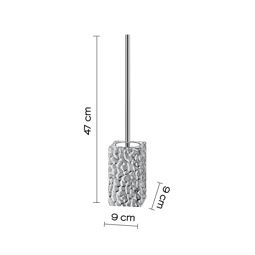 Scopino in ceramica Gedy modello New Martina - Argento