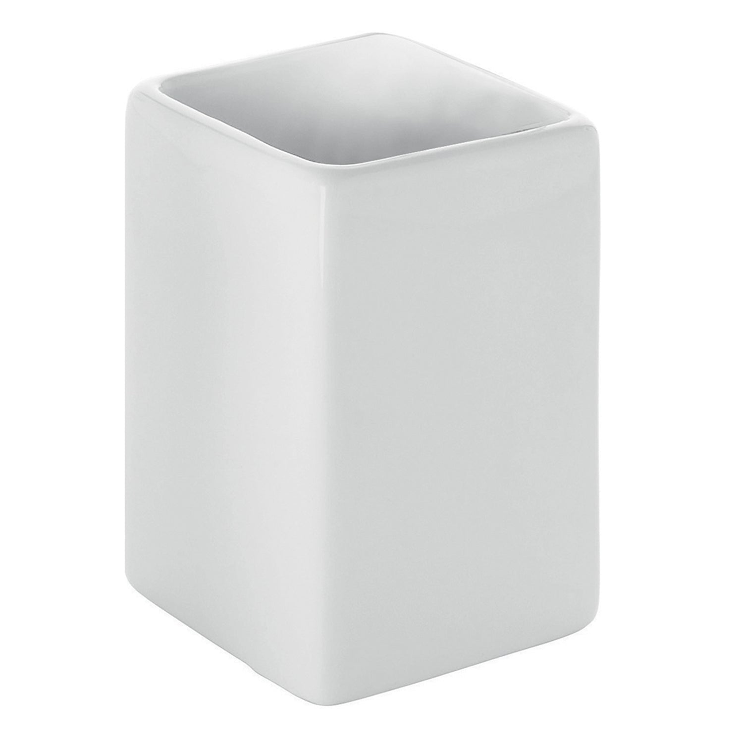 Portaspazzolini in ceramica Gedy serie Verbena - Bianco