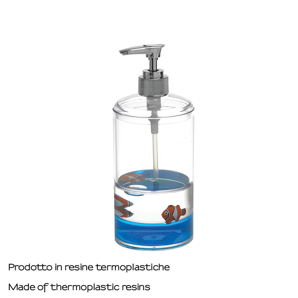 Dosasapone da appoggio con erogatore Gedy serie Pyxis - Bianco/Blu