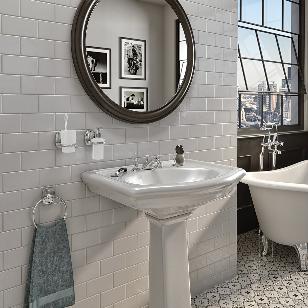 Porta asciugamani ad anello di Gedy serie Everest - Cromato