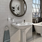 Porta asciugamani ad anello di Gedy serie Everest - Cromato