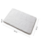 Tappeto bagno 40x60 cm modello Fuzzy di Gedy - Bianco