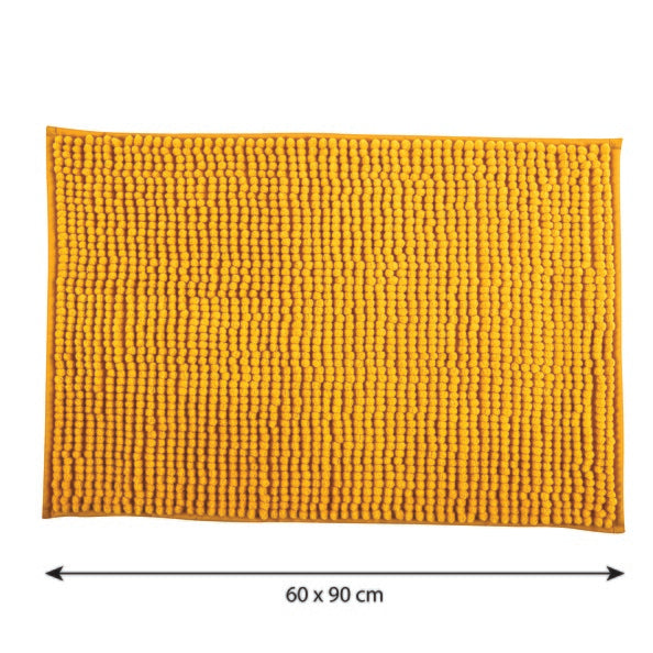 Tappetino da bagno STEFANIA CINIGLIA in microfibra 60x90 cm giallo