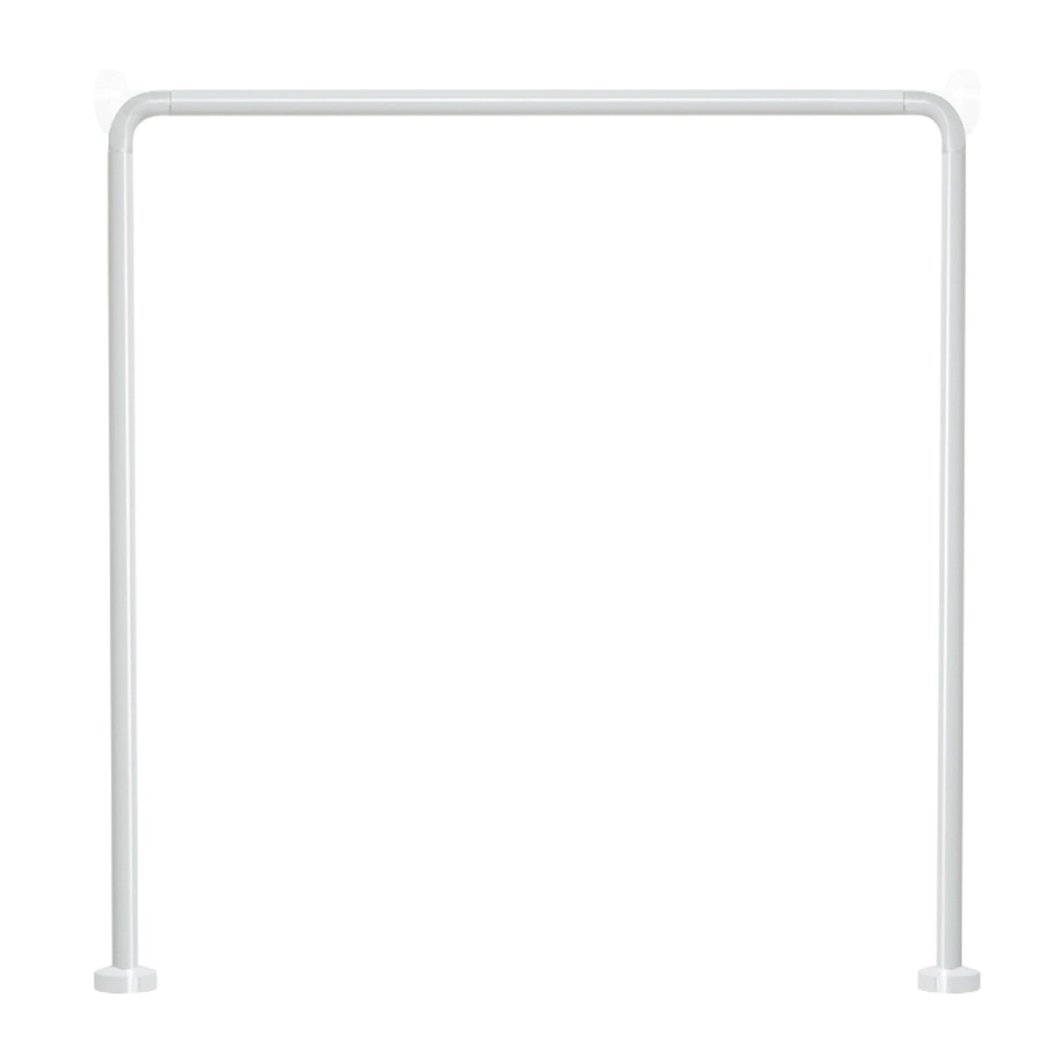 Asta doccia angolare in Alluminio 80x80x80 cm di Gedy - Bianco