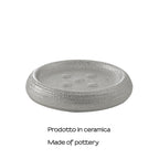 Portasapone da appoggio in ceramica Gedy modello Astrid - Argento