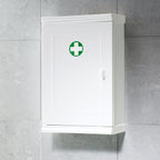 Armadietto farmacia 25x39 con chiave e 1 ripiano modello Jolly di Gedy - Bianco