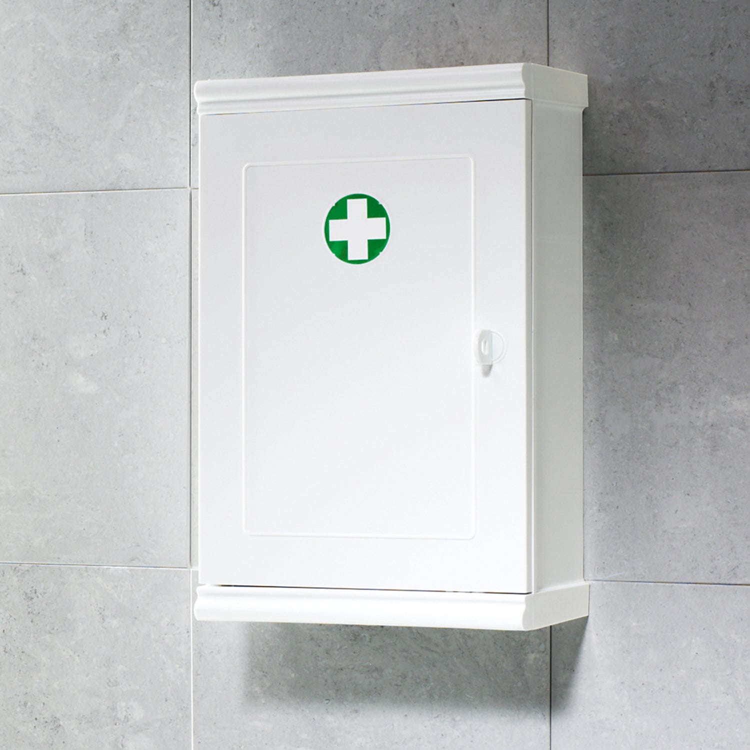 Armadietto farmacia 25x39 con chiave e 1 ripiano modello Jolly di Gedy - Bianco