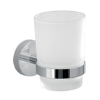 Portaspazzolini a muro in Acciaio Inox Eros di Gedy - Cromato