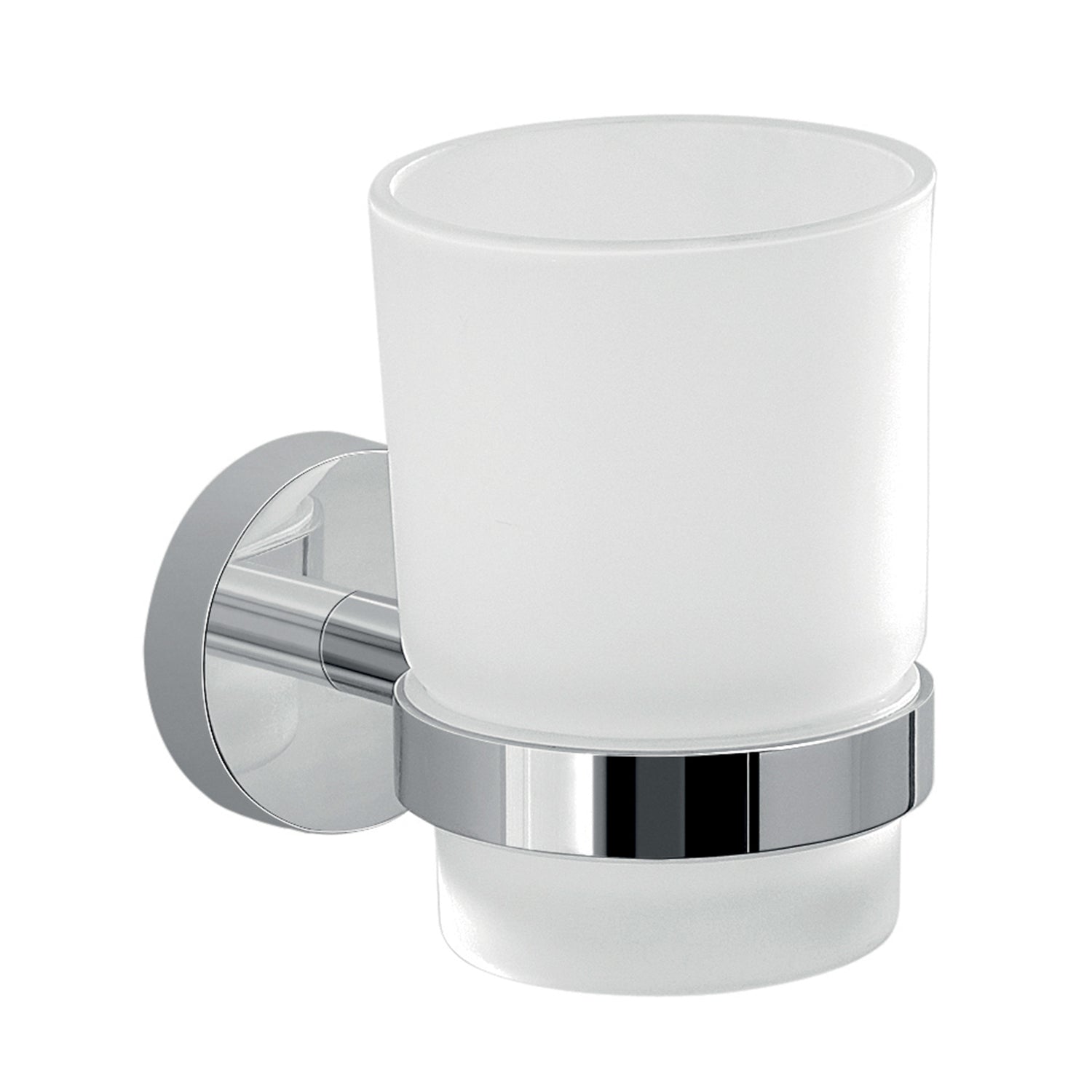 Portaspazzolini a muro in Acciaio Inox Eros di Gedy - Cromato