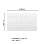 Tappeto antiscivolo vasca 38x60 modello Maim di Gedy - Trasparente