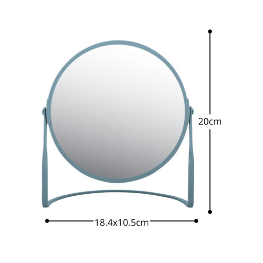 Specchio ingranditore da tavolo su base in acciaio modello Akira colore carta da zucchero