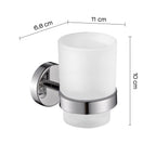 Portaspazzolini in Acciaio Inox AISI 304 Gedy serie Project - Lucido