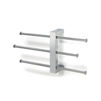Barra con 3 portasalviette scorrevoli Gedy serie Bridge - Cromato