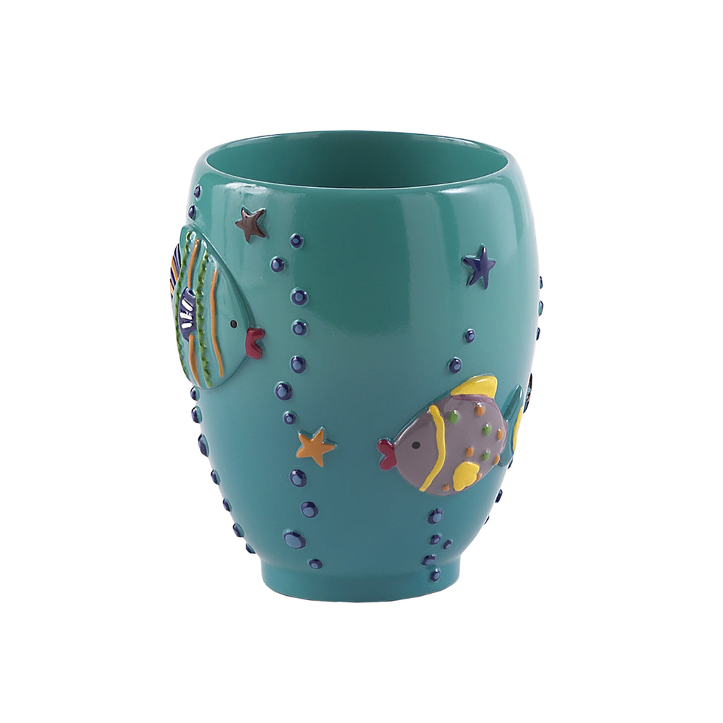 Portaspazzolini Gedy serie Dori - Turchese