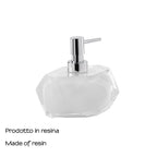 Dosasapone con erogatore in plastica cromata Gedy serie Chanelle - Bianco