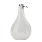 Dosasapone in ceramica con erogatore in plastica cromata Gedy modello Azalea - Bianco