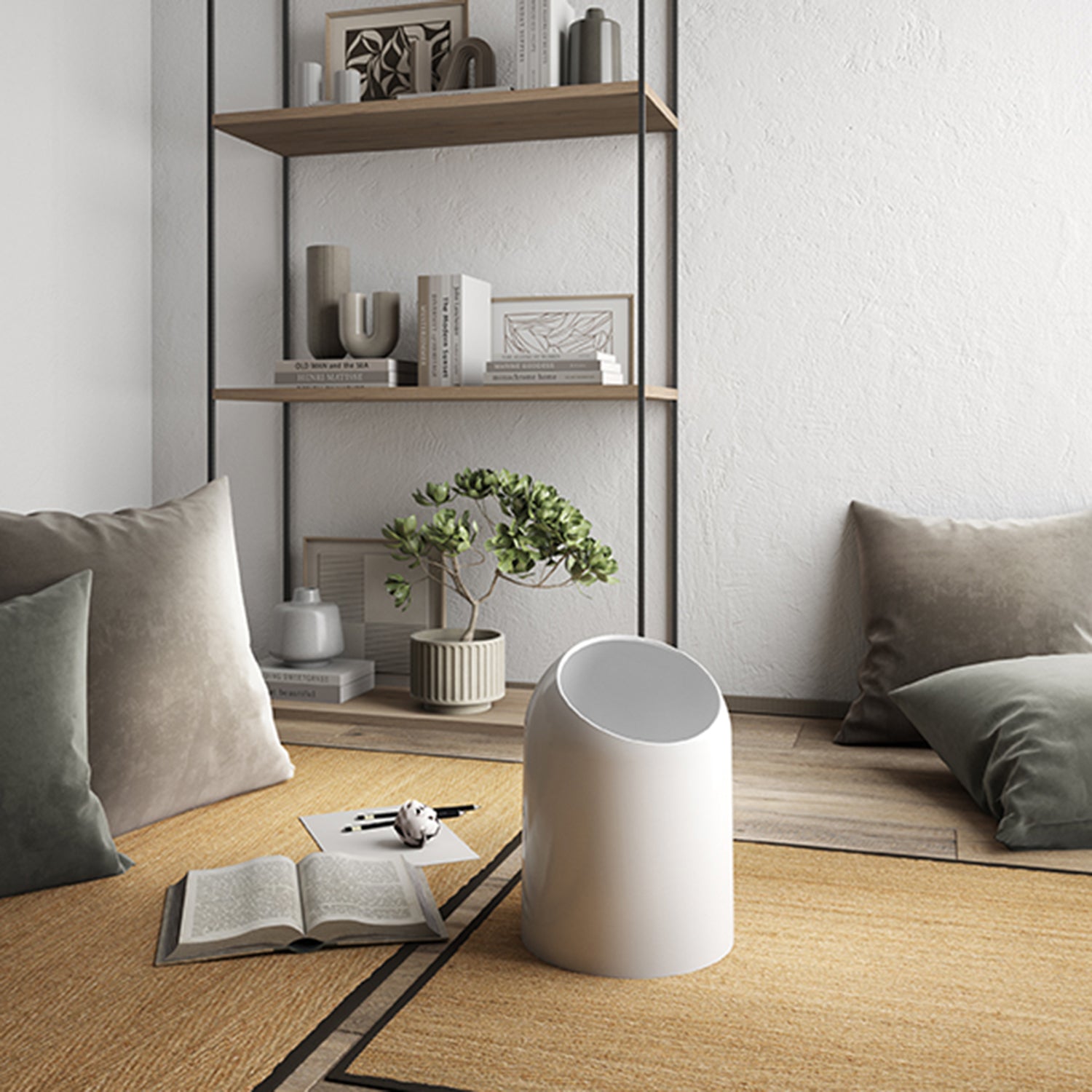 Cestino bagno di Gedy modello Boxer da 10.8 lt - Bianco