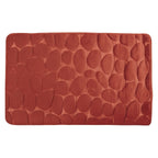 Tappetino da bagno PEBBLE in microfibra 50x80 cm Terracotta