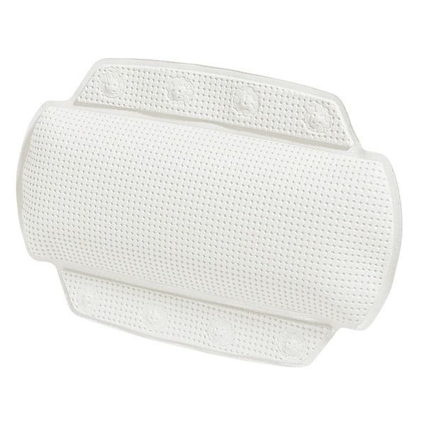 Cuscino da bagno per vasca in PVC modello Alaska colore bianco dim. 32x23cm