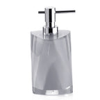 Dispenser sapone con erogatore in metallo Gedy serie Twist - Argento