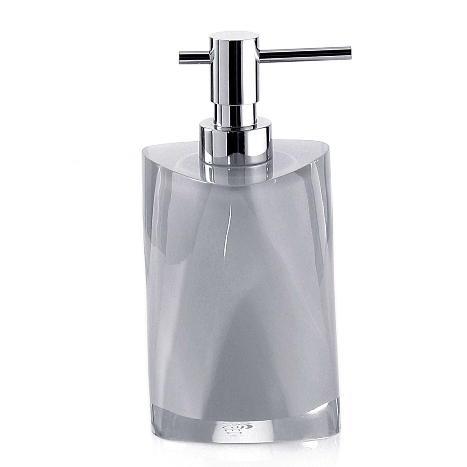 Dispenser sapone con erogatore in metallo Gedy serie Twist - Argento