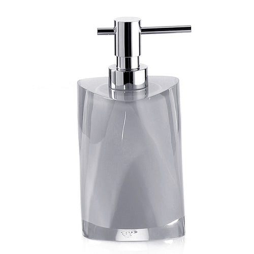 Dispenser sapone con erogatore in metallo Gedy serie Twist - Argento