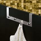 Appendiabiti Morgana multiplo sopraporta da 40 mm - Cromato