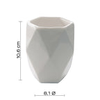 Portaspazzolini in ceramica Gedy serie Dalia - Bianco