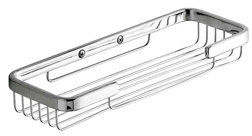 Portaoggetti doccia rettangolare in Acciaio Inox modello Augustus di Gedy - Cromato