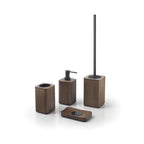 Portaspazzolini da appoggio in bambÃ¹ Gedy modello Dafne - Noce