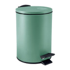 Pattumiera a pedale modello Adelar capienza 3 litri colore verde opaco