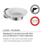Portasapone in Acciaio Inox AISI 304 Gedy serie Project - Lucido