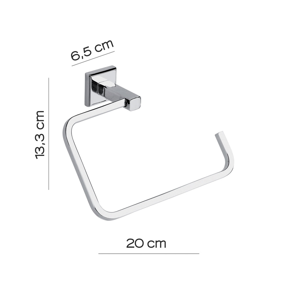 Portasalviette ad anello in acciaio inox AISI 304 Colorado di Gedy - Cromato