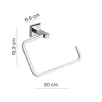 Portasalviette ad anello in acciaio inox AISI 304 Colorado di Gedy - Cromato