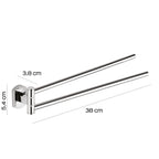 Porta asciugamani a snodo di Gedy serie Edera Plus - Cromato