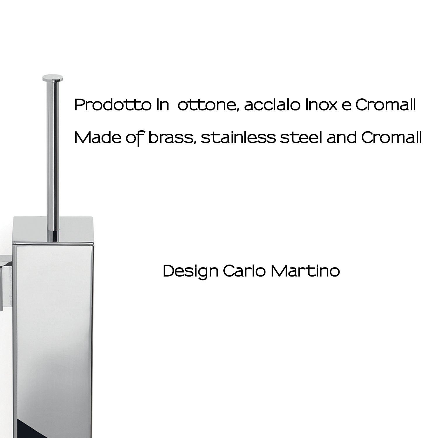 Scopino a muro Gedy serie Bridge - Cromato