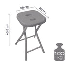 Sgabello richiudibile Gedy - Grigio