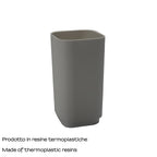 Portaspazzolini da appoggio Gedy serie Seventy - Grigio