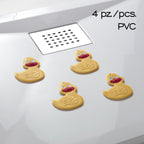 Tappeto antiscivolo doccia e vasca mini Duffy di Gedy - Giallo