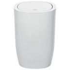 Pattumiera con coperchio basculante da 4L modello Pure - Bianco