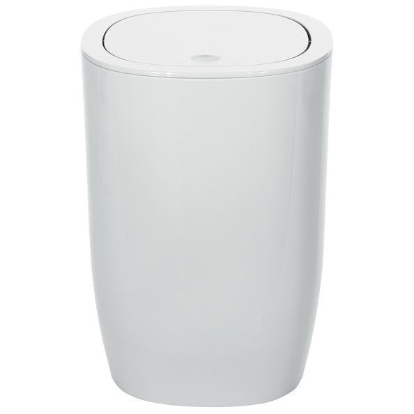 Pattumiera con coperchio basculante da 4L modello Pure - Bianco