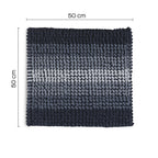 Tappeto 50x50 in cotone e poliestere con fondo antiscivolo Bubble di Gedy - Blu