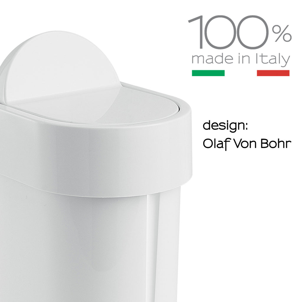 Portarifiuti da appoggio di Gedy serie Junior - Bianco