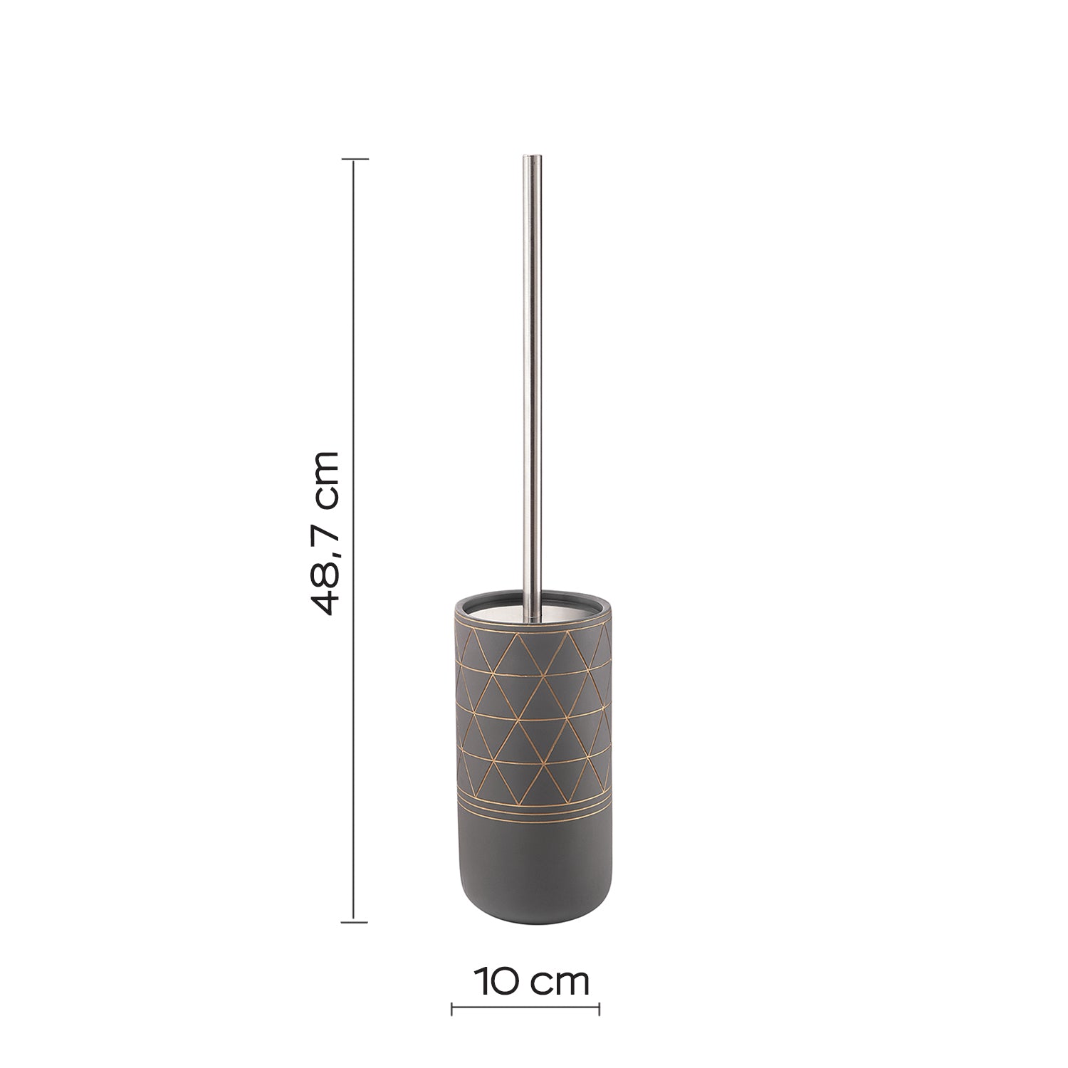 Scopino in cemento Gedy serie Calipso - Grigio