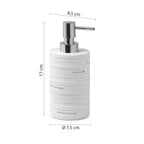 Dosasapone in resina con erogatore Gedy serie Helen - Bianco