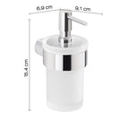 Dosasapone a muro con erogatore di Gedy serie Pirenei - Cromato