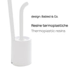 Piantana portarotolo e scopino Wc di Gedy serie Wendy - Bianco